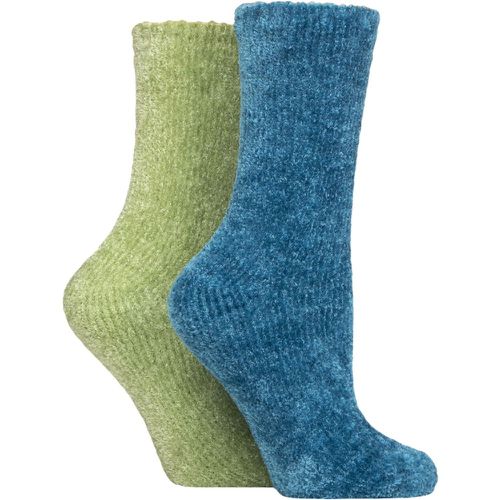 Women's 2 Pair Chenille Boot Socks Storm 4-8 Ladies - SockShop - Modalova