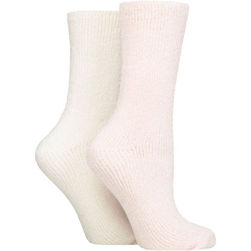Ladies 2 Pair Chenille Boot Socks Opal 4-8 - SockShop - Modalova