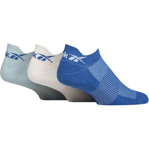 Mens and Ladies 3 Pair Essentials Cotton Trainer Socks / White / Light 4.5-6 UK - Reebok - Modalova