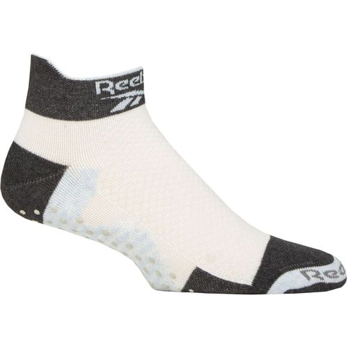 Mens and Ladies 1 Pair Technical Cotton Ankle Technical Yoga Socks / Black 8.5-10 UK - Reebok - Modalova