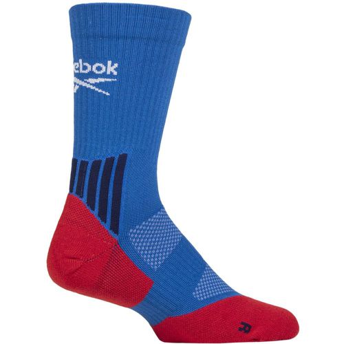 Mens and Women's 1 Pair Technical Recycled Crew Technical Tennis Socks / Red 4.5-6 UK - Reebok - Modalova