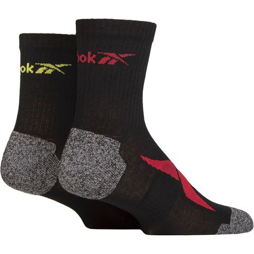 Mens and Ladies 2 Pair Technical Recycled Ankle Technical Running Socks 2.5-3.5 UK - Reebok - Modalova