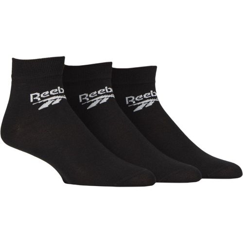 Mens and Women's 3 Pair Core Cotton Ankle Socks 4.5-6 UK - Reebok - Modalova