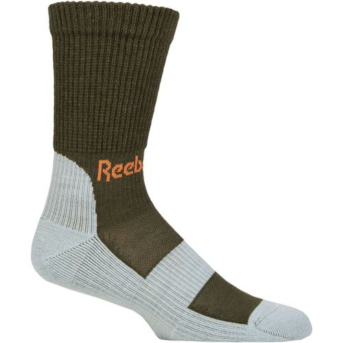 Mens and Ladies 1 Pair Reebok Technical Wool Rich Crew Technical Trekking Socks / Light Blue 2.5-3.5 UK - SockShop - Modalova
