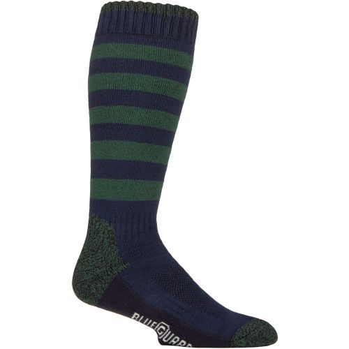 Mens 1 Pair SOCKSHOP RHS Royal Horticultural Society Cotton Gardening Long Boot Socks Stripe Navy 6-11 - Blueguard - Modalova