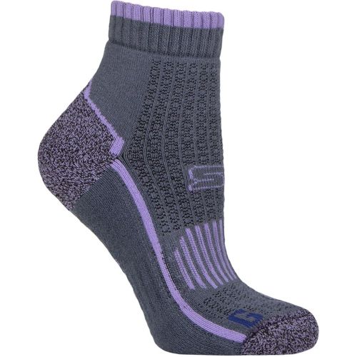 Women's 1 Pair with BlueGuard Skelton Cotton Ankle High Hiking Socks Lilac / 4-8 - Storm Bloc - Modalova