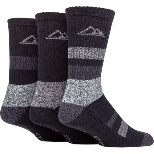 Mens 3 Pair Striped Boot Socks / Grey 6-11 Mens - Storm Bloc - Modalova