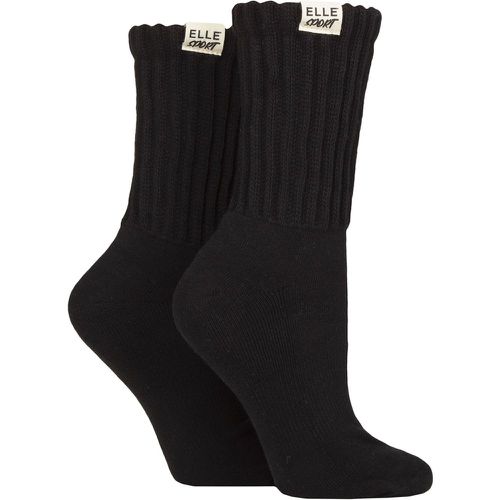 Women's 2 Pair Bamboo Slouch Sports Socks 4-8 - Elle - Modalova