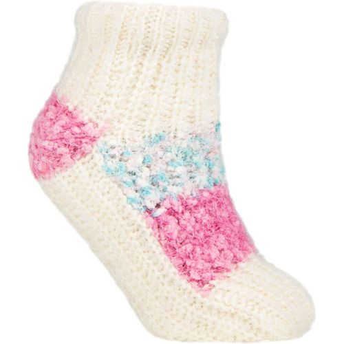 Women's 1 Pair Sherpa Lined Slipper Socks 4-8 - Elle - Modalova