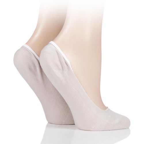 Pair Natural Bamboo Seamless Shoe liners with Silicone Heel Grips Ladies 4-8 Ladies - Elle - Modalova