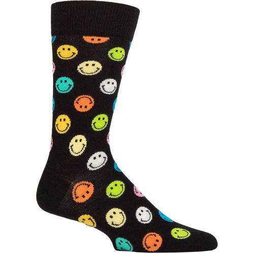 Mens and Ladies 1 Pair Big Smiley Socks 7.5-11.5 Unisex - Happy Socks - Modalova