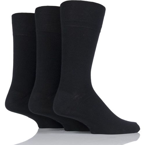 Pair Plain Socks Men's 12-14 Mens - Gentle Grip - Modalova