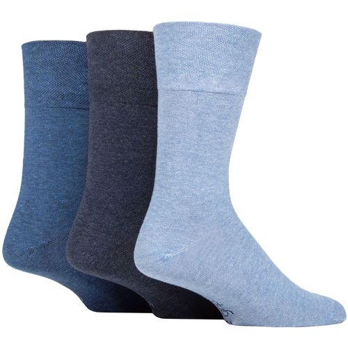 Pair Plain Cotton Socks Men's 6-11 Mens - Gentle Grip - Modalova