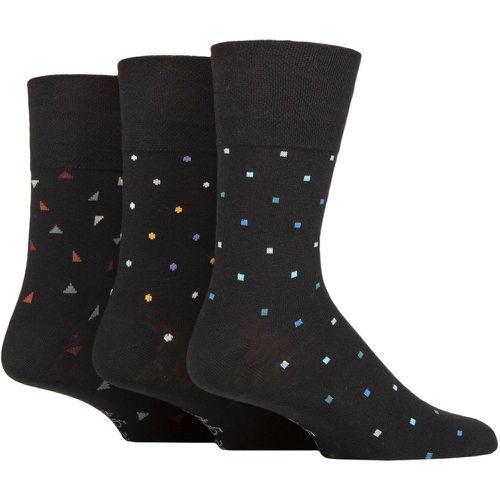 Mens 3 Pair Argyle Patterned and Striped Socks Equilibrium 6-11 - Gentle Grip - Modalova