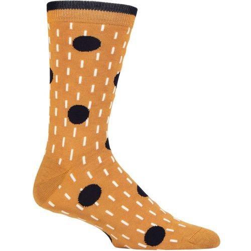 Mens 1 Pair Leroy Bamboo Spot Socks Mustard 7-11 - Thought - Modalova