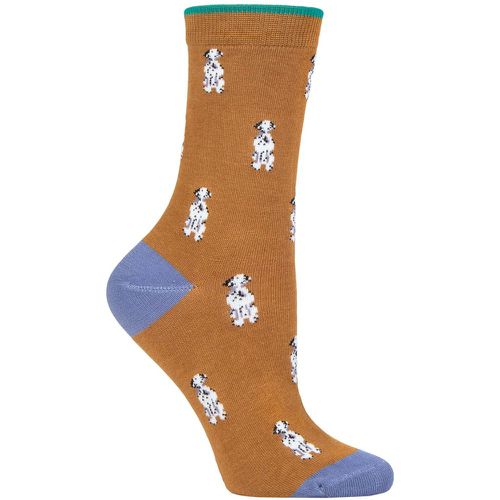 Women's 1 Pair Kenna Dog Bamboo Socks Straw 4-7 - Thought - Modalova