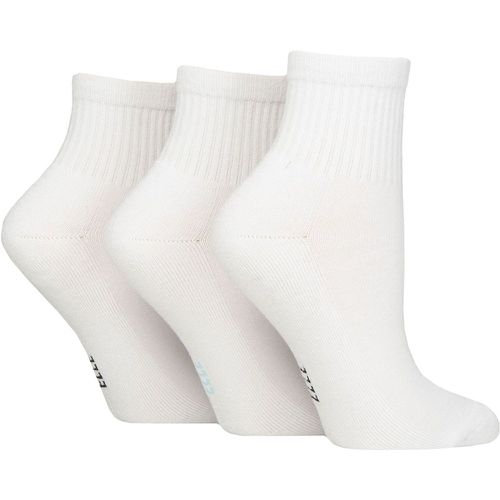 Ladies 3 Pair Elle Half Cushion Bamboo Sport Anklet Socks Plain 4-8 - SockShop - Modalova