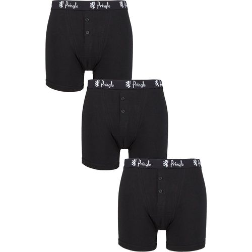 Pack Button Front Cotton Boxer Shorts Men's Extra Large - Pringle - Modalova