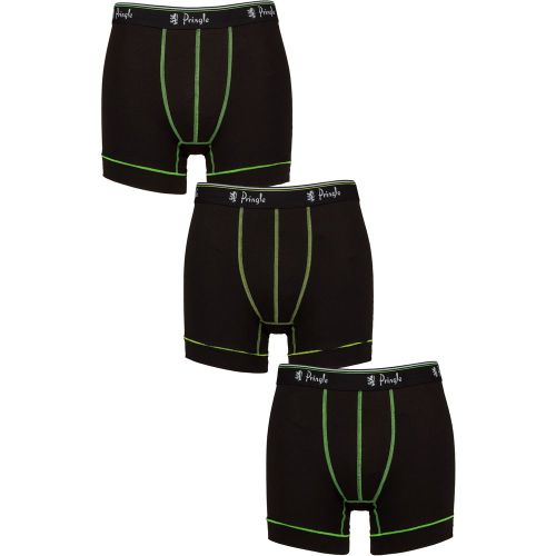 Mens 3 Pack Sports Performance Trunks / Green S - Pringle - Modalova