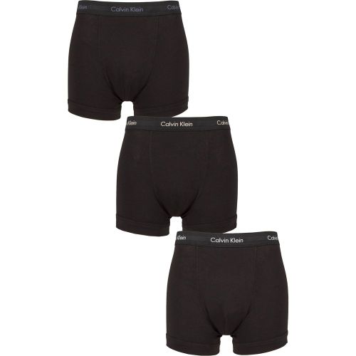 Mens 3 Pack Cotton Stretch Trunks / Indigo S - Calvin Klein - Modalova