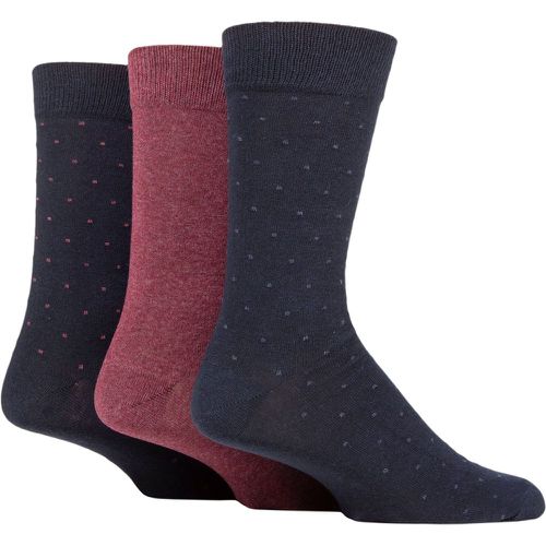 Mens 3 Pair SOCKSHOP 100% Recycled Dots Cotton Socks Navy 7-11 Mens - TORE - Modalova