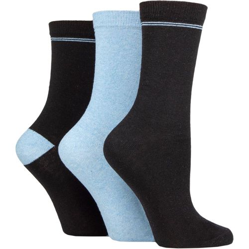 Ladies 3 Pair SOCKSHOP 100% Recycled Placement Stripe Cotton Socks 4-8 Ladies - TORE - Modalova