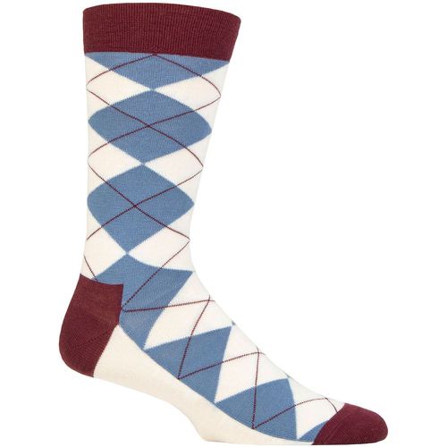 Mens and Ladies 1 Pair Argyle Wool Socks Multi 7.5-11.5 Unisex - Happy Socks - Modalova