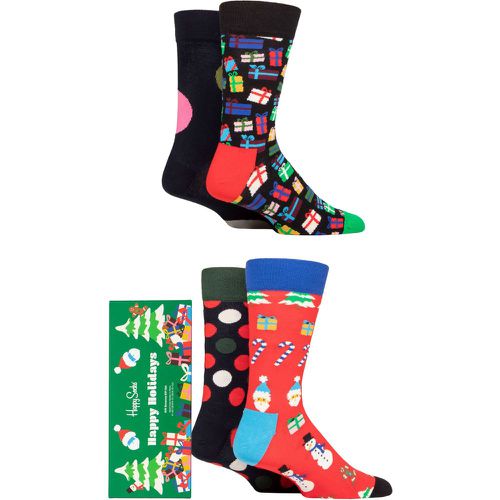 Mens and Women's 4 Pair Gift Bonanza Gift Boxed Socks Multi 7.5-11.5 Unisex - Happy Socks - Modalova