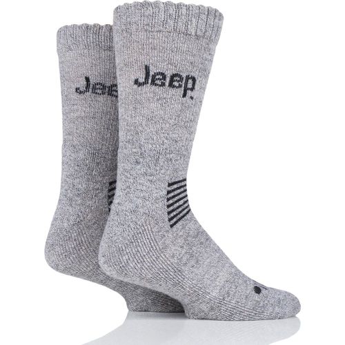 Pair Stone / Grey Wool Mix Socks Men's 6-11 Mens - Jeep - Modalova
