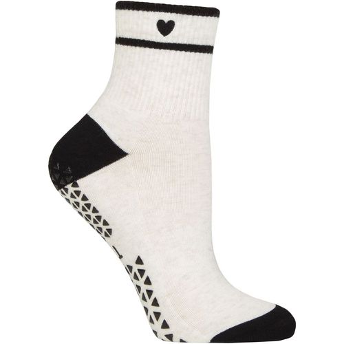 Ladies 1 Pair Aria Grip Socks Follow Your Heart 6-8.5 Ladies - Tavi Noir - Modalova