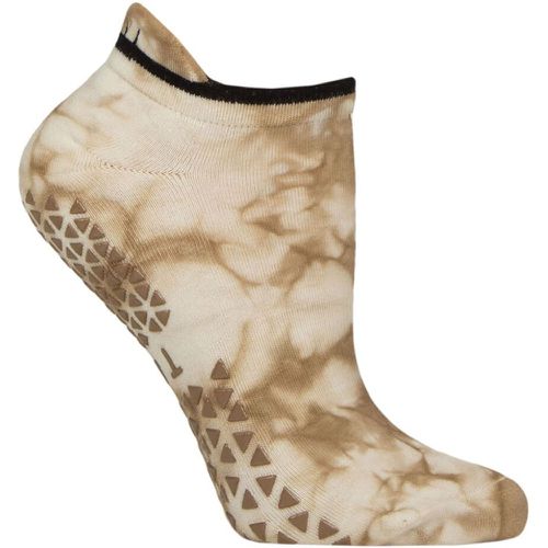 Women's 1 Pair Tavi Noir Savvy Organic Cotton Low Rise Yoga Socks with Grip Camel Small - SockShop - Modalova