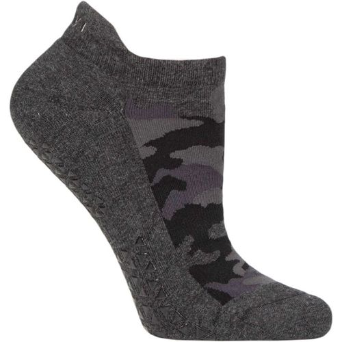 Women's 1 Pair Savvy Organic Cotton Low Rise Yoga Socks with Grip Hidden S - Tavi Noir - Modalova