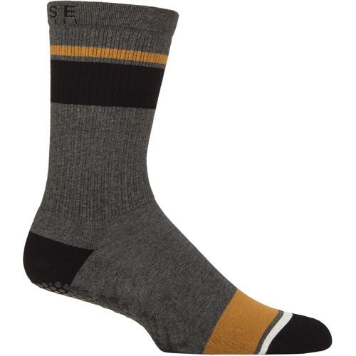 Mens 1 Pair ToeSox Base Crew Socks Plateaus Small - SockShop - Modalova