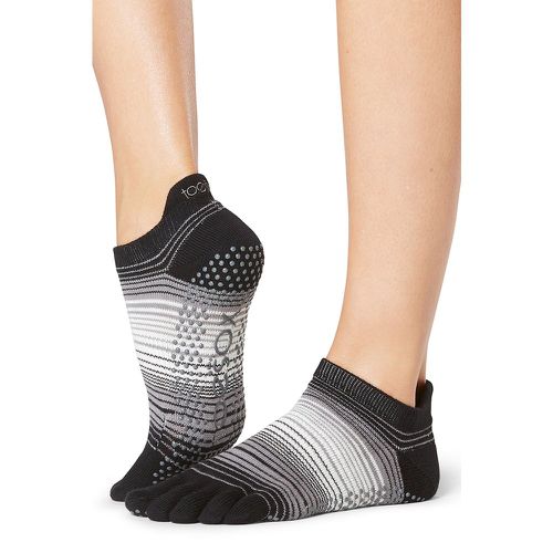 Ladies 1 Pair Full Toe Organic Cotton Low Rise Yoga Socks Static M - ToeSox - Modalova