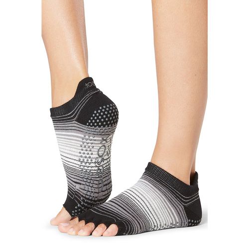 Mens and Ladies 1 Pair Half Toe Organic Cotton Low Rise Yoga Socks Static S - ToeSox - Modalova