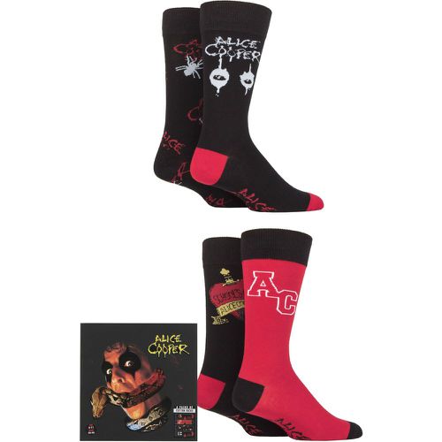 Alice Cooper 4 Pair Exclusive to Gift Boxed Cotton Socks 12-14 UK Shoe - SockShop - Modalova