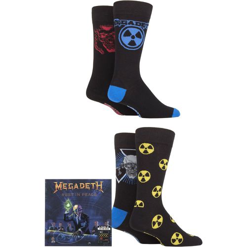 Megadeth 4 Pair Exclusive to Gift Boxed Cotton Socks 6-11 UK Shoe - SockShop - Modalova