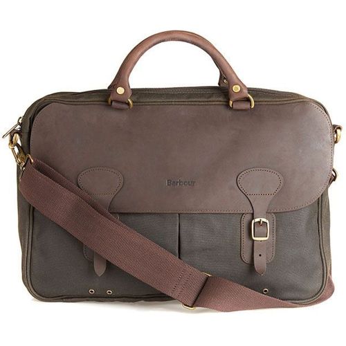 Unisex Wax Leather Briefcase One Size - Barbour - Modalova