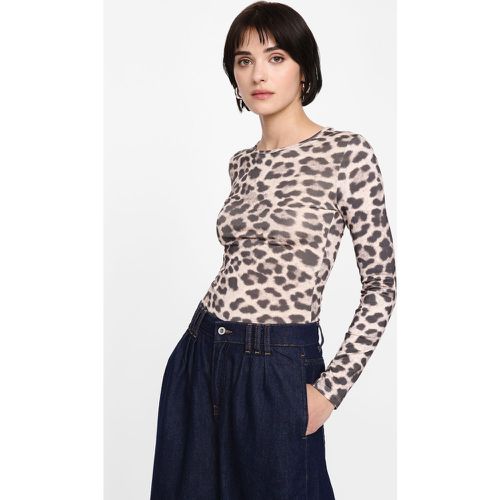 T-shirt a maniche lunghe leopardata - Please - Modalova