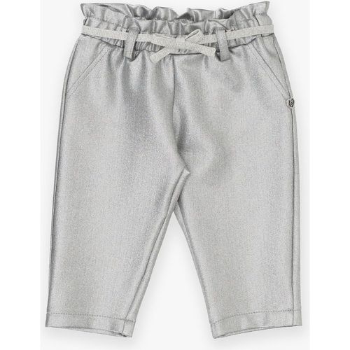 Pantaloni baby effetto metallizzato con vita elasticizzata - Please - Modalova