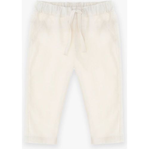 Pantaloni baby monocolour con orlo superiore elasticizzato e coulisse - Please - Modalova