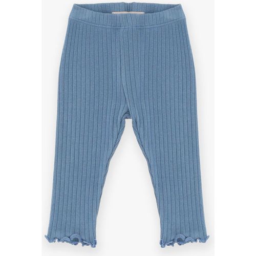 Pantaloni baby a coste con orli a lattuga - Please - Modalova