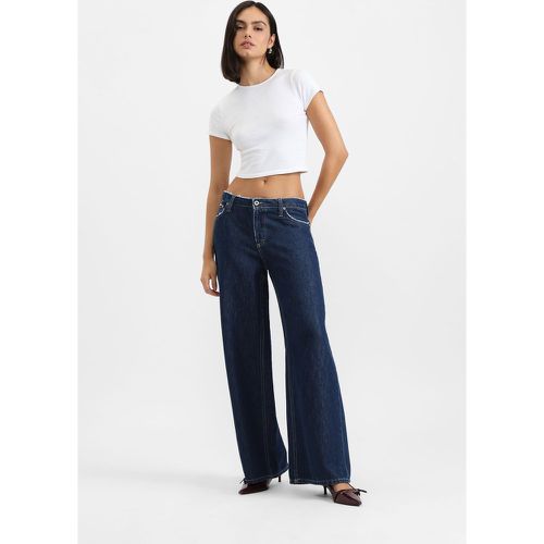 Jeans a gamba larga con vita alta - Please - Modalova