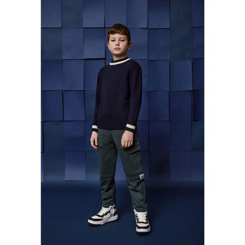 Pantaloni slim-fit bambino in cotone con tasche applicate - Please - Modalova