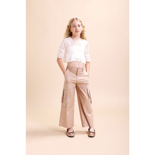 Pantaloni straight monocolour con tasche laterali - Please - Modalova