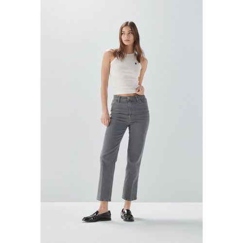 Jeans straight cropped con piega stirata - Please - Modalova