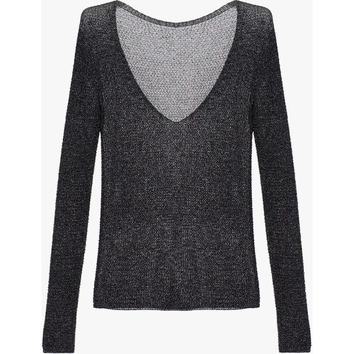 Pullover scollo a v con manica lunga - Please - Modalova