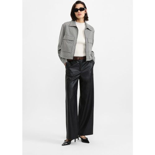 Pantaloni in similpelle con cintura - Please - Modalova