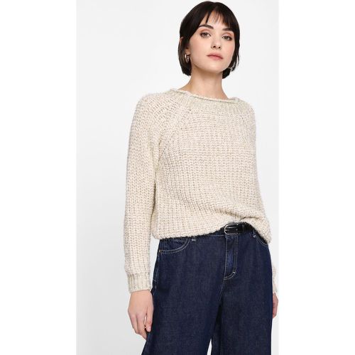 Pullover trama grossa con ampio girocollo - Please - Modalova