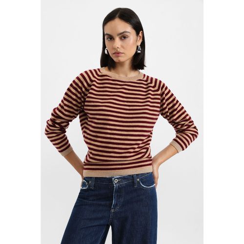 Pullover a righe con scollo tondo - Please - Modalova